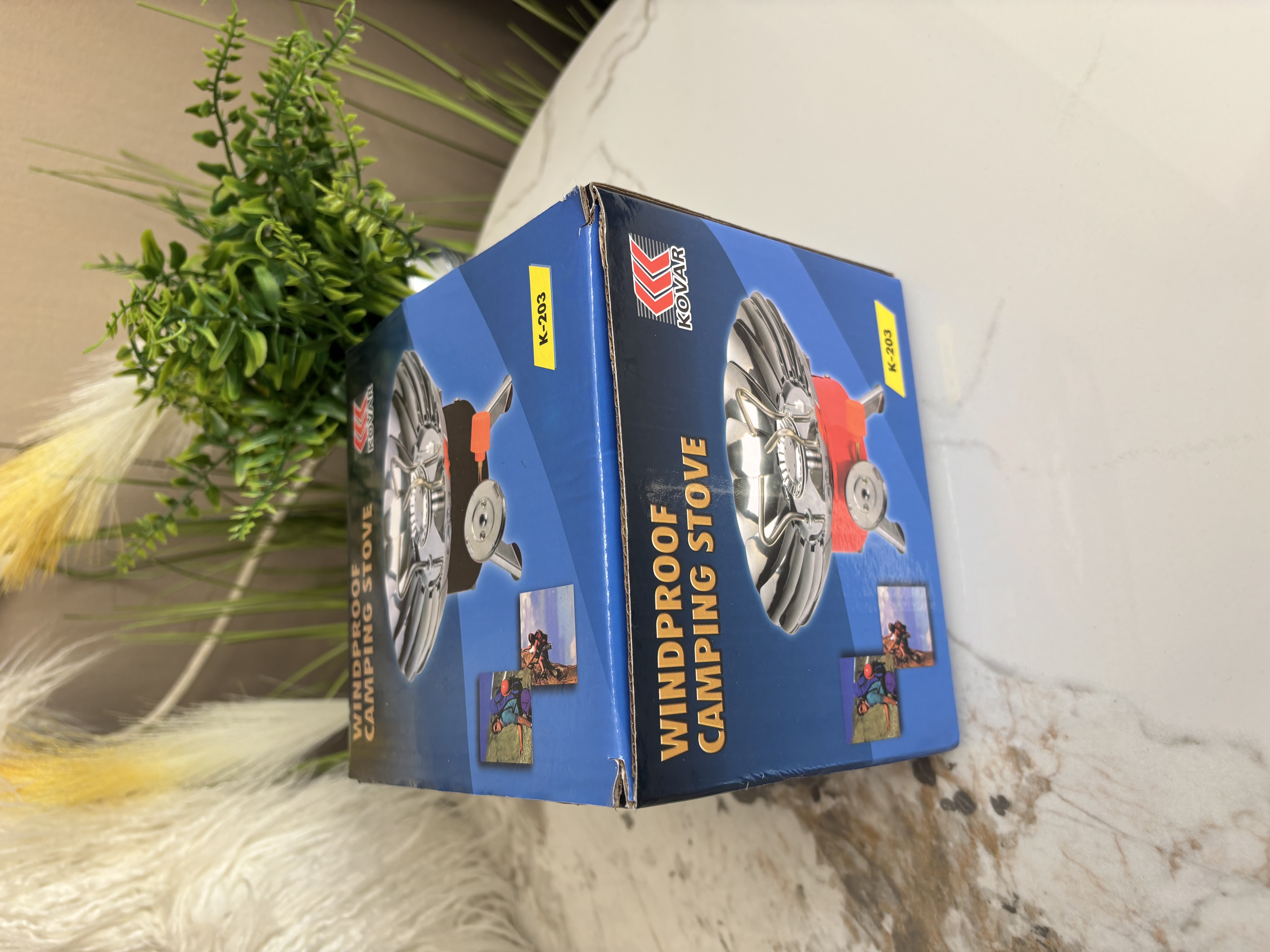 Lauko viryklė su apsauga nuo vėjo