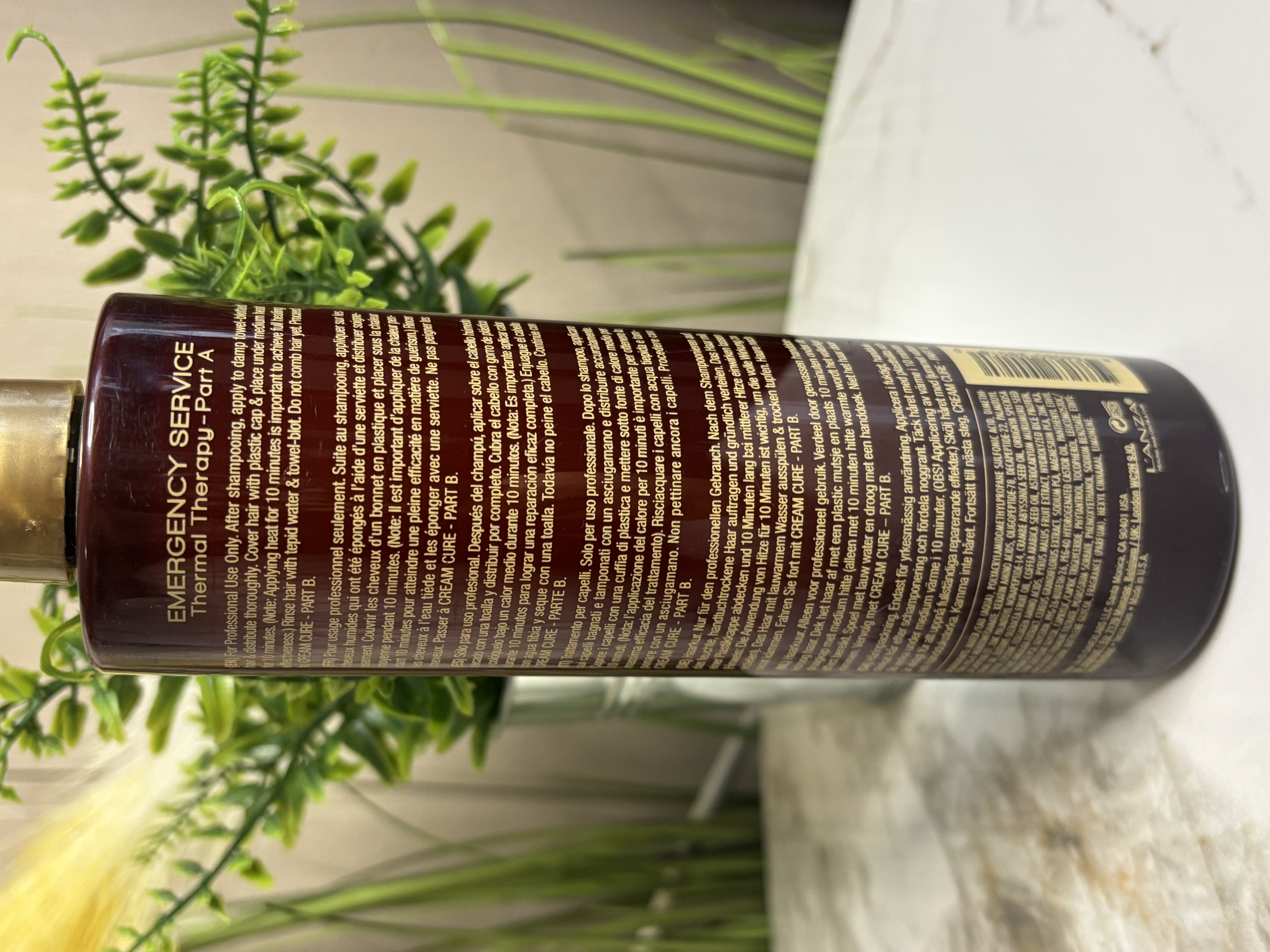 L'ANZA pagalba plaukams 