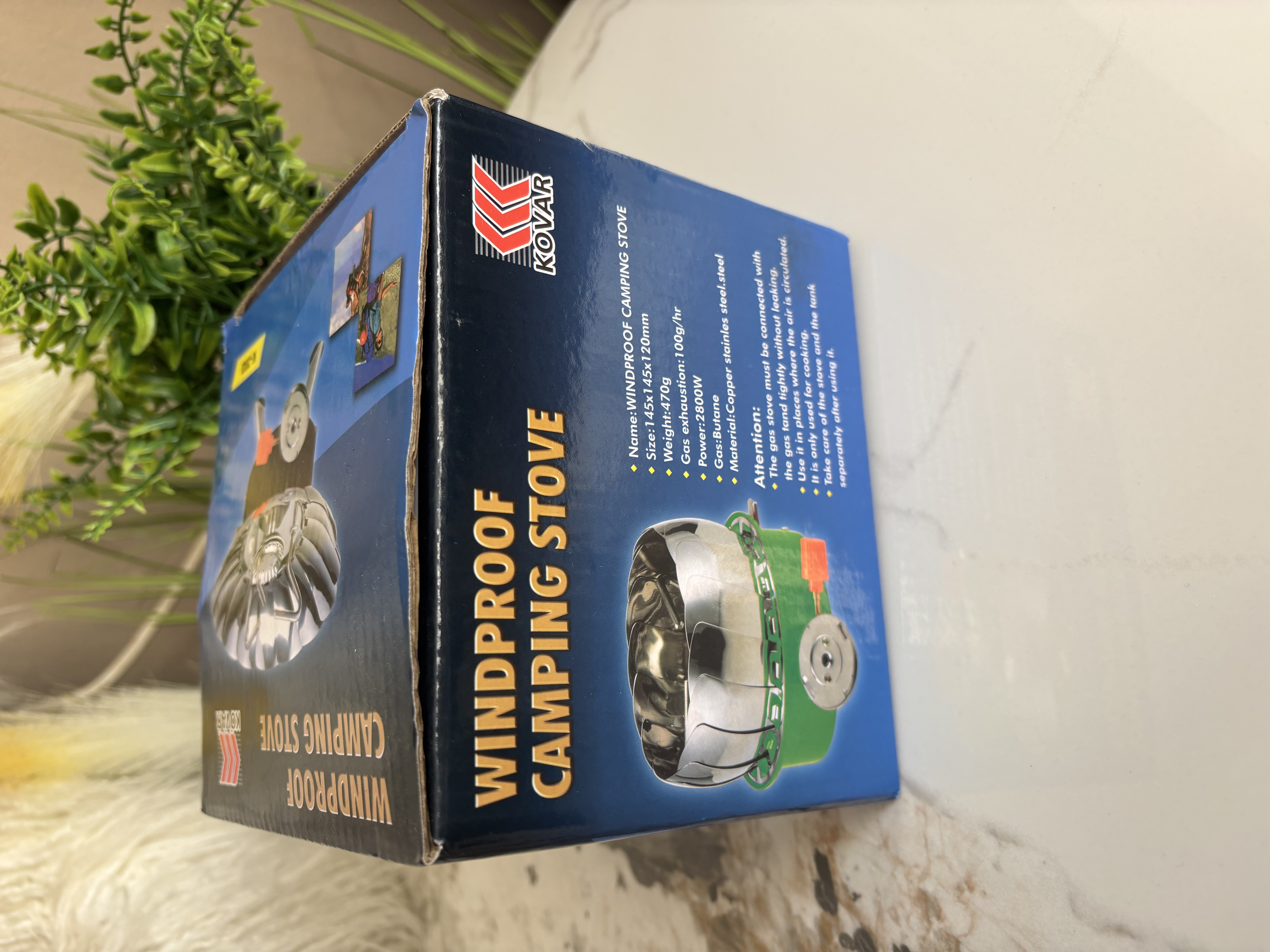 Lauko viryklė su apsauga nuo vėjo