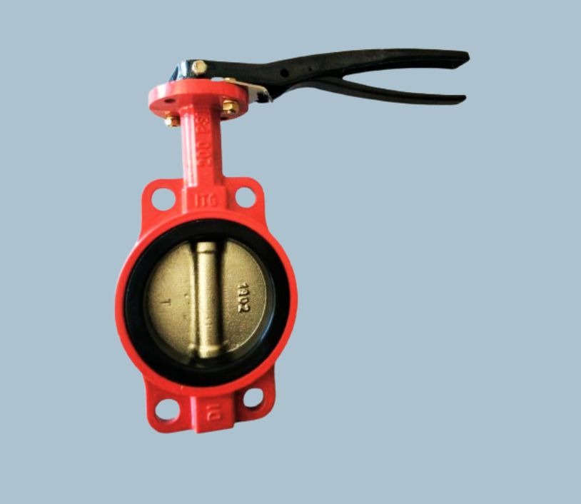 Wafer Butterfly Valves DI Disc Buna-N Seat Lever Handle Size 2" - 12"