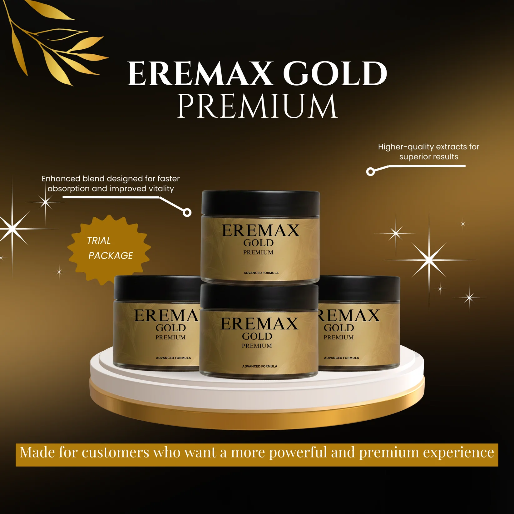 🌿 Pure Herbal Formula — Eremax Gold Premium - Trial Course
