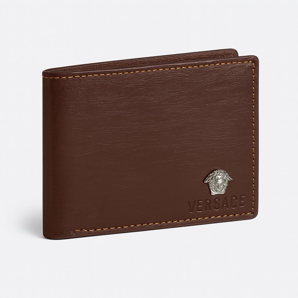 Versace Brown Leather Wallet