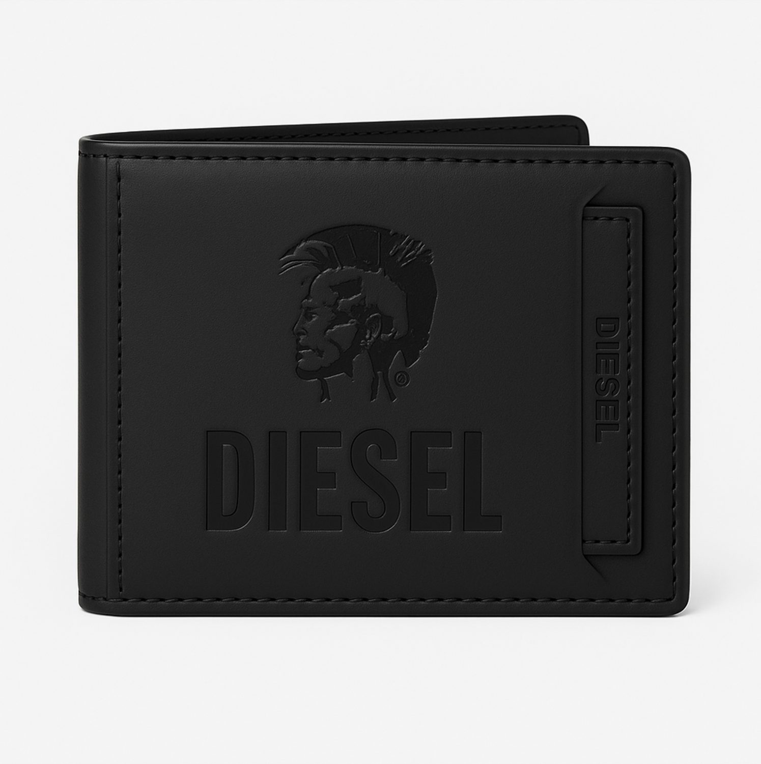Diesel Black Bi-Fold Wallet