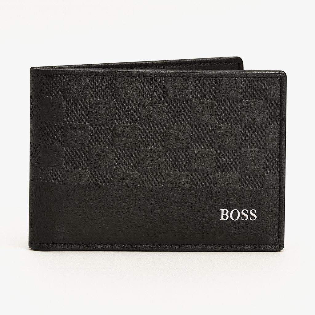 BOSS Men's Black Leather Wallet