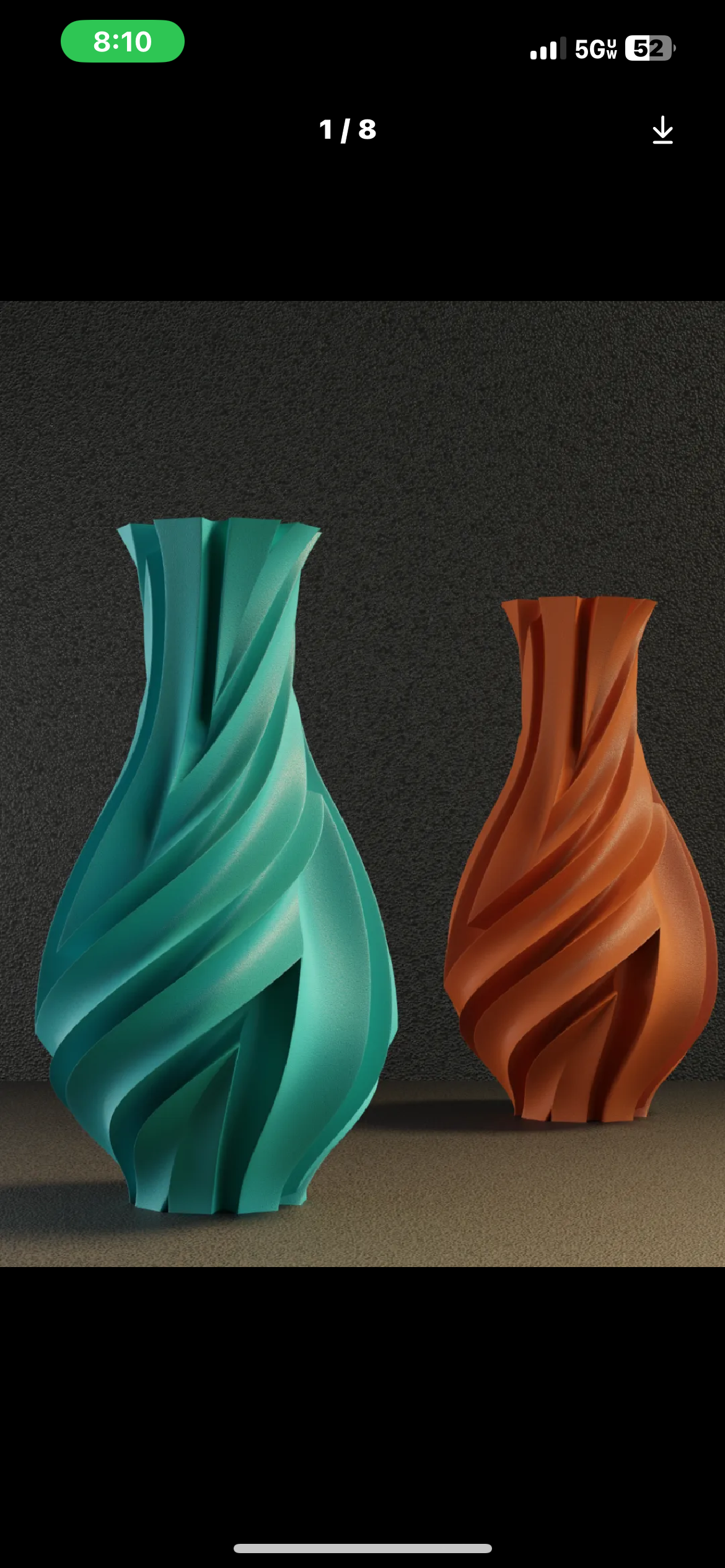 Modern Twisted Vase