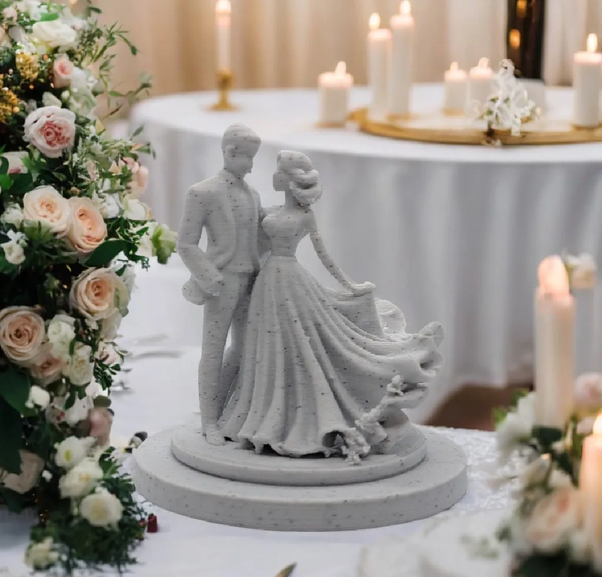 Elegant Wedding Couple Figurine