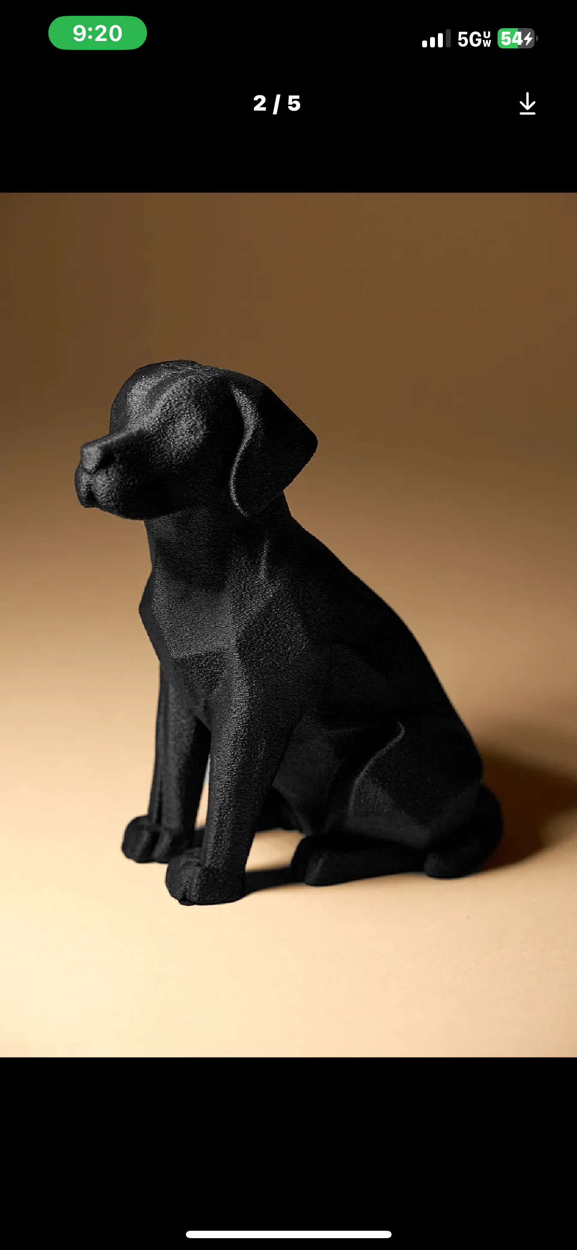 Black Dog Sculpture