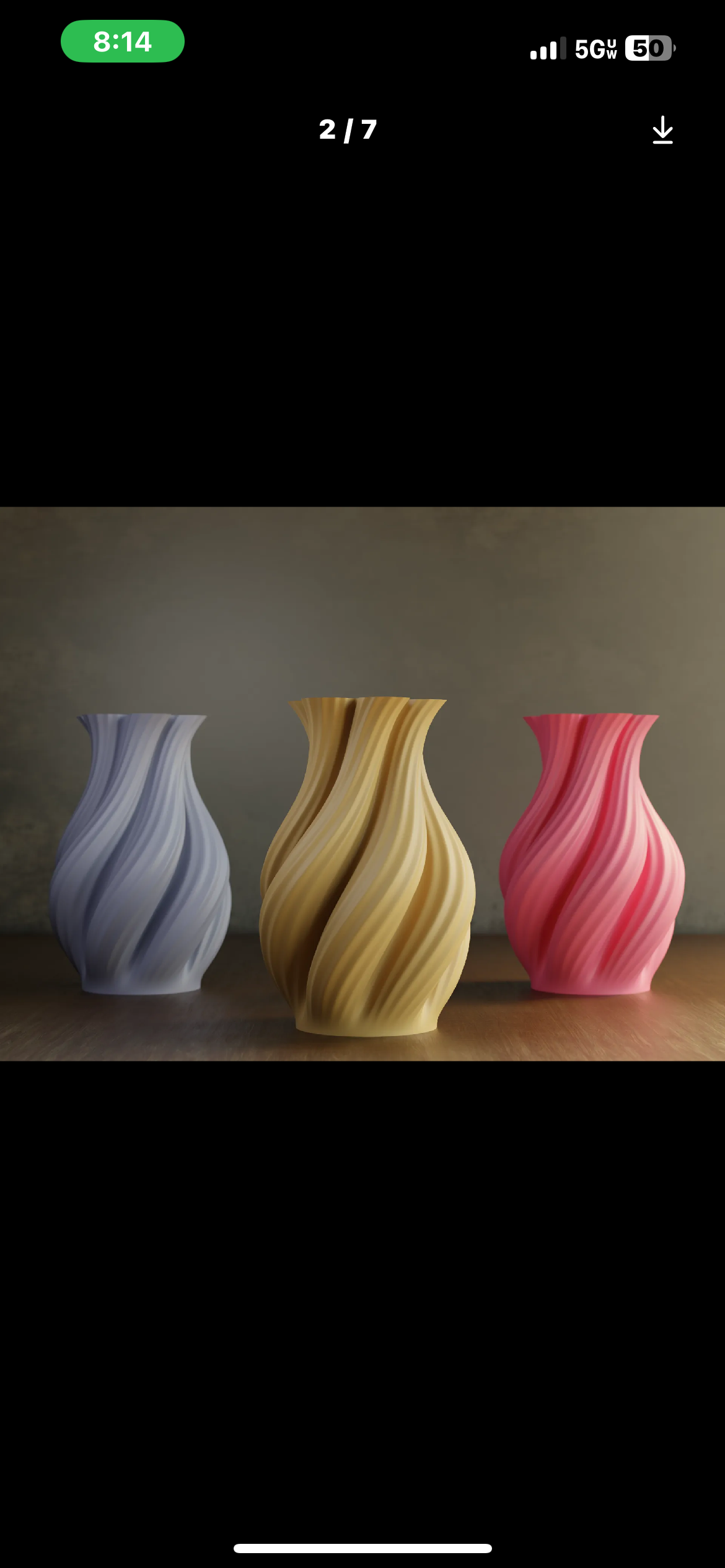 Modern Swirl Vase Set