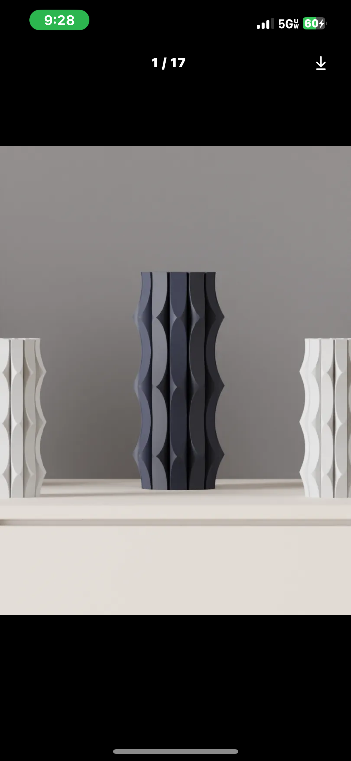 Modern geometric polara vase