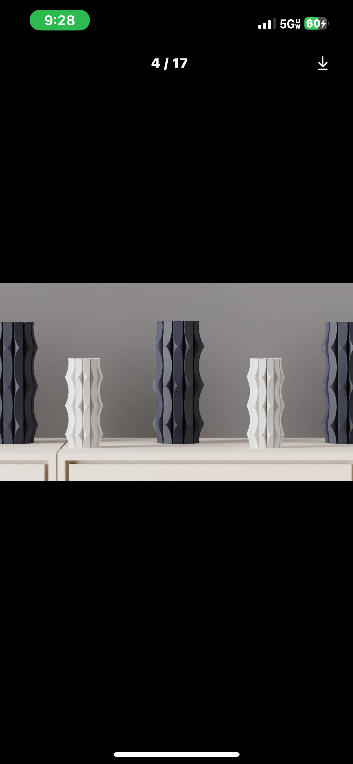 Modern geometric polara vase