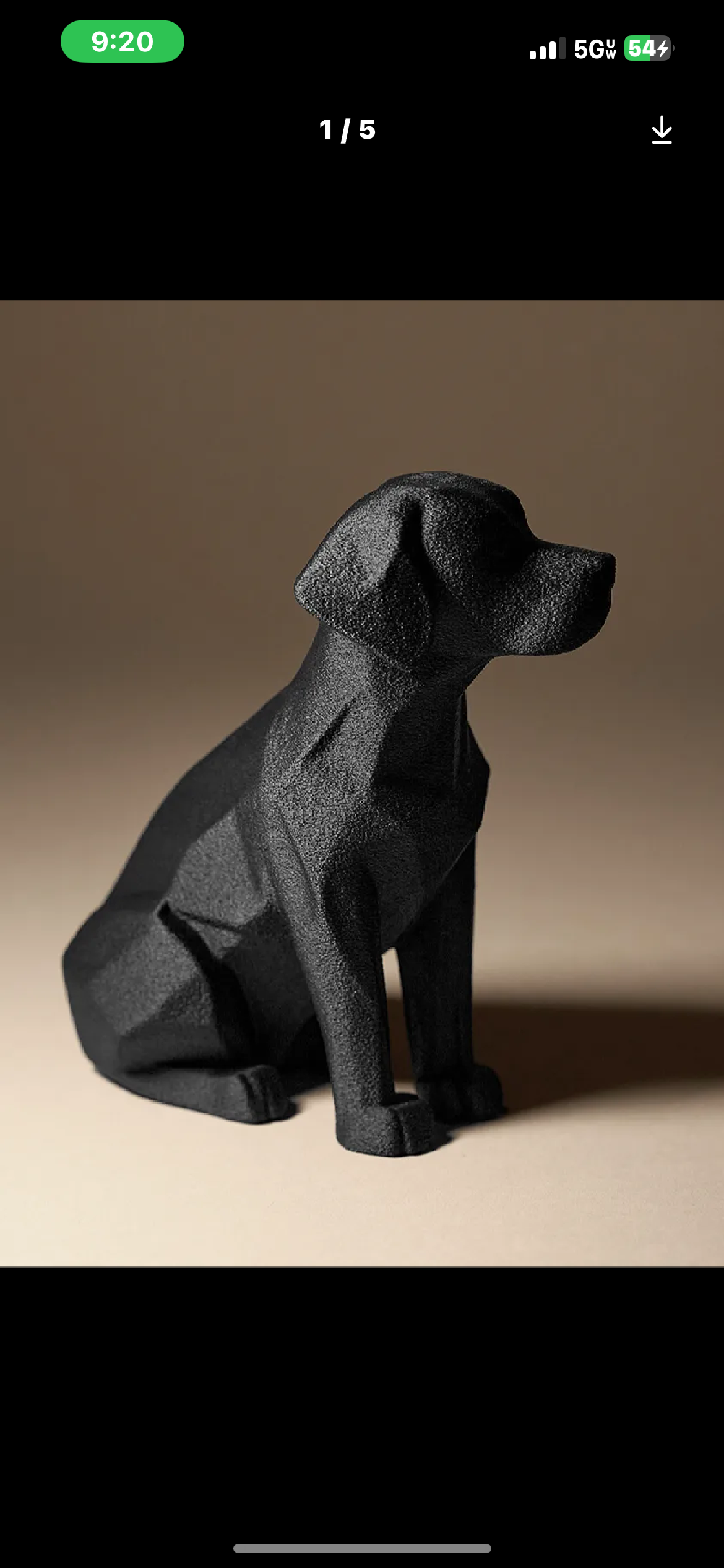 Black Dog Sculpture