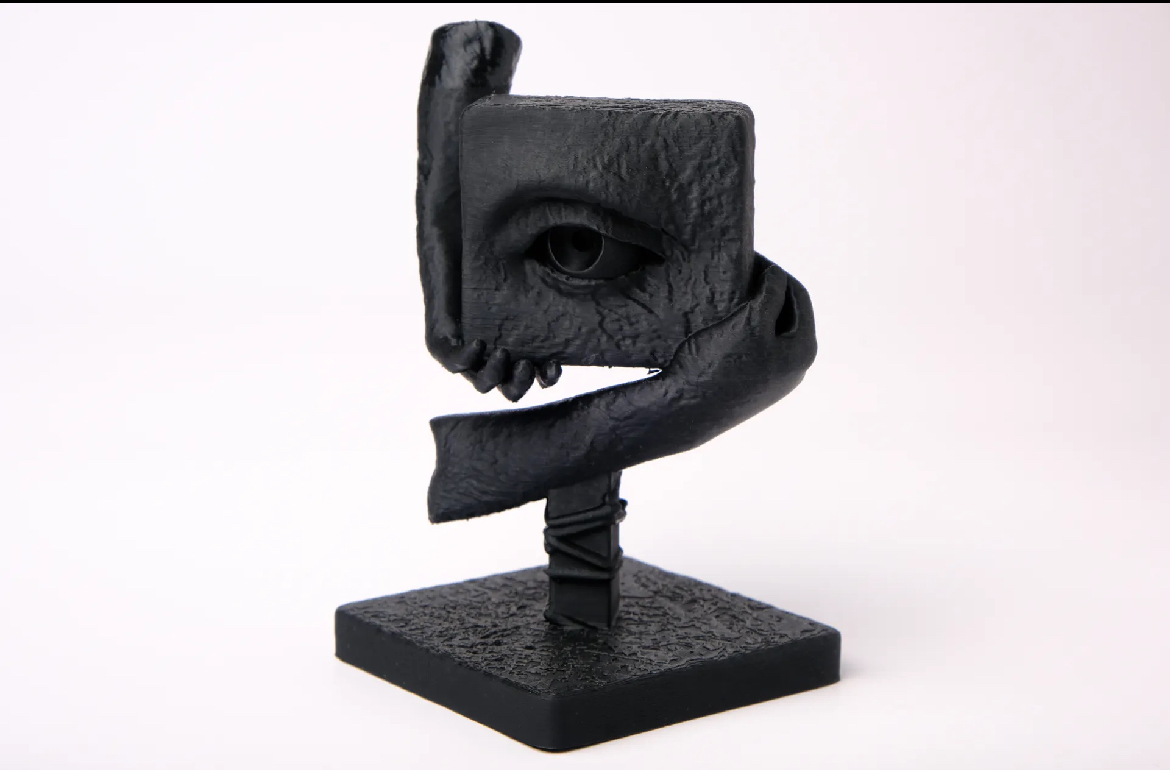 Modern Abstract Eye Sculpture