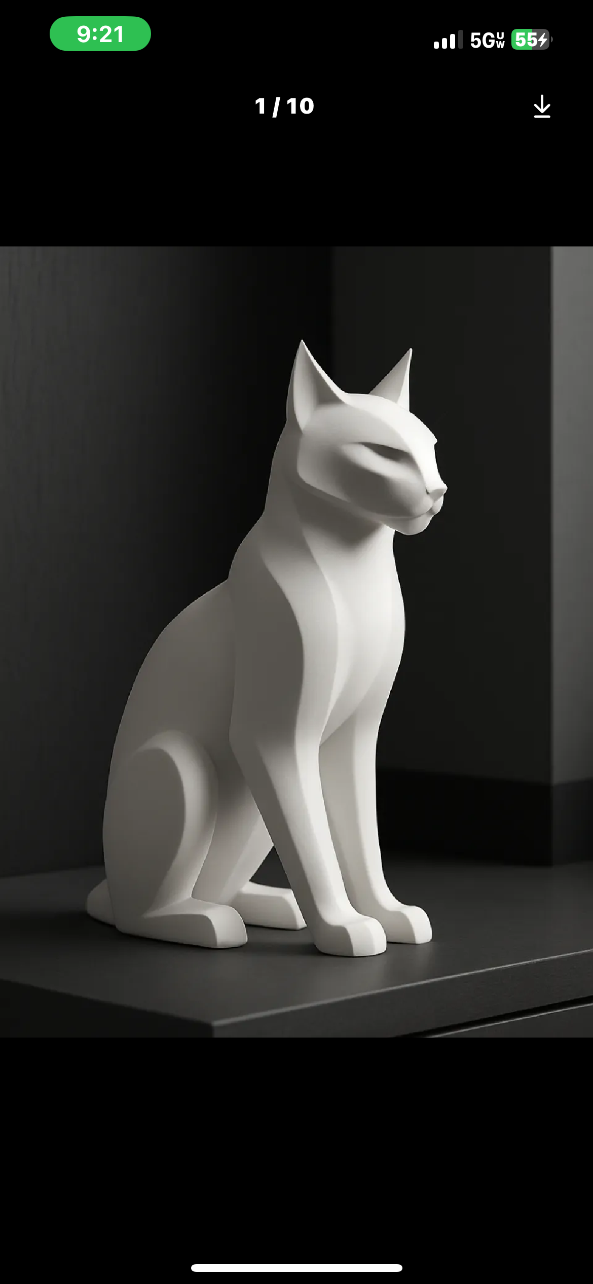 Modern Cat Sculpture