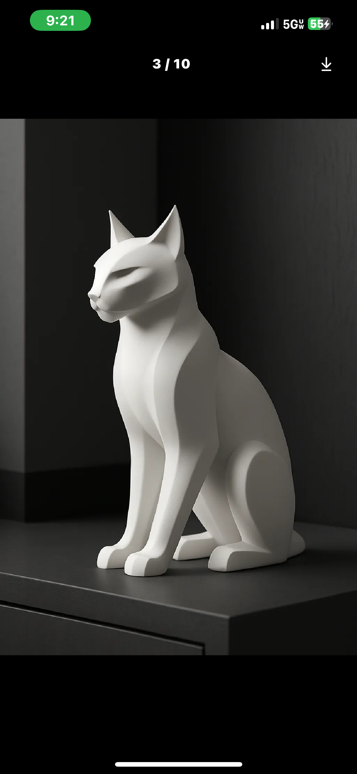 Modern Cat Sculpture