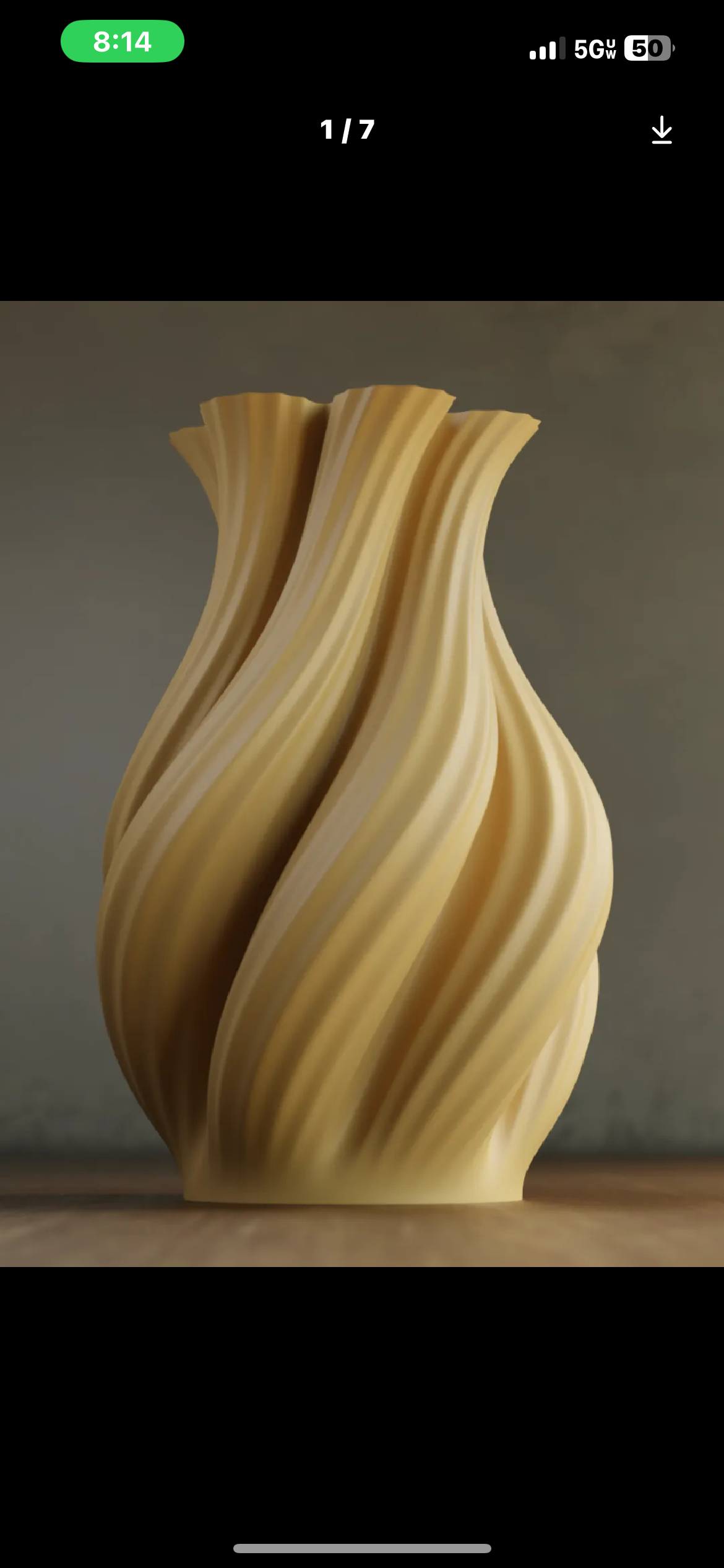 Modern Swirl Vase Set