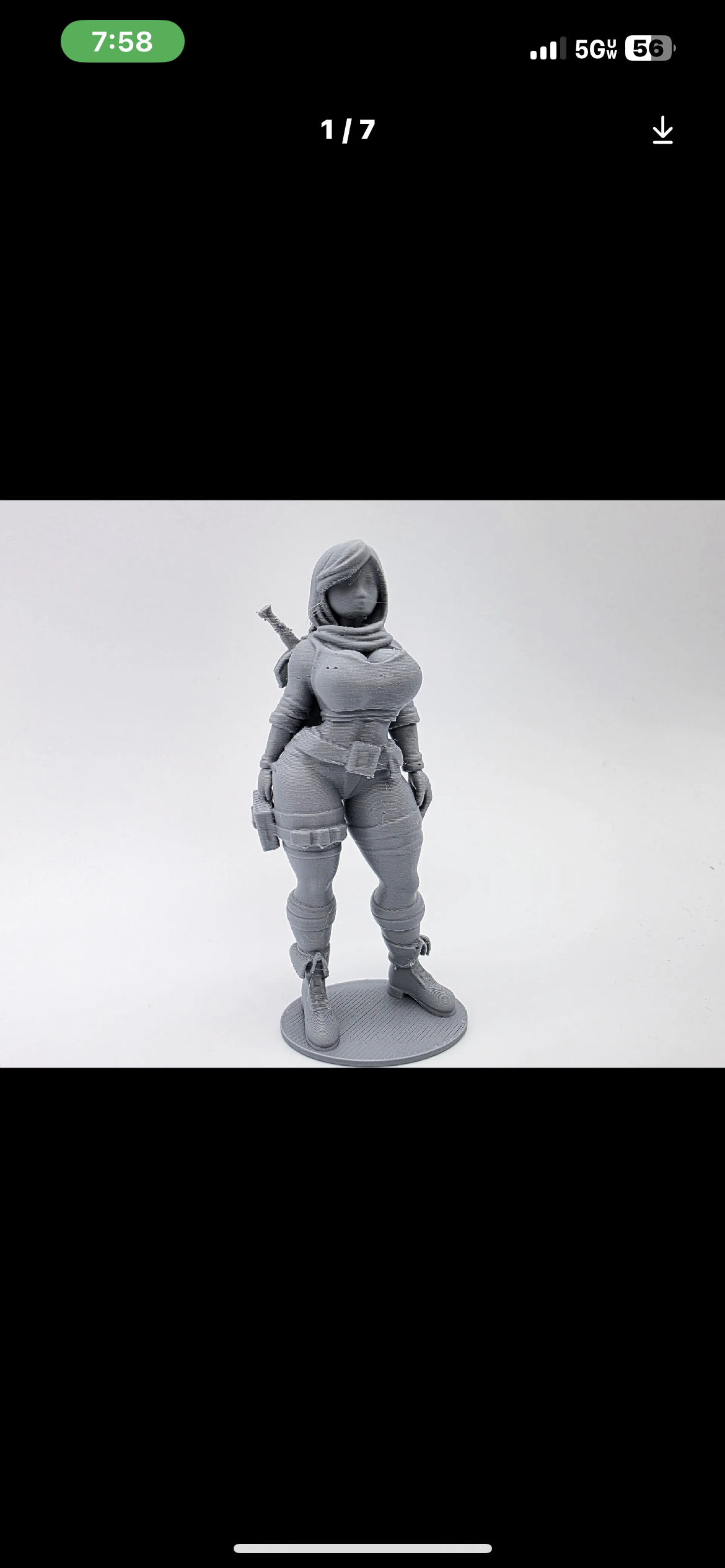 Female Warrior Figurine