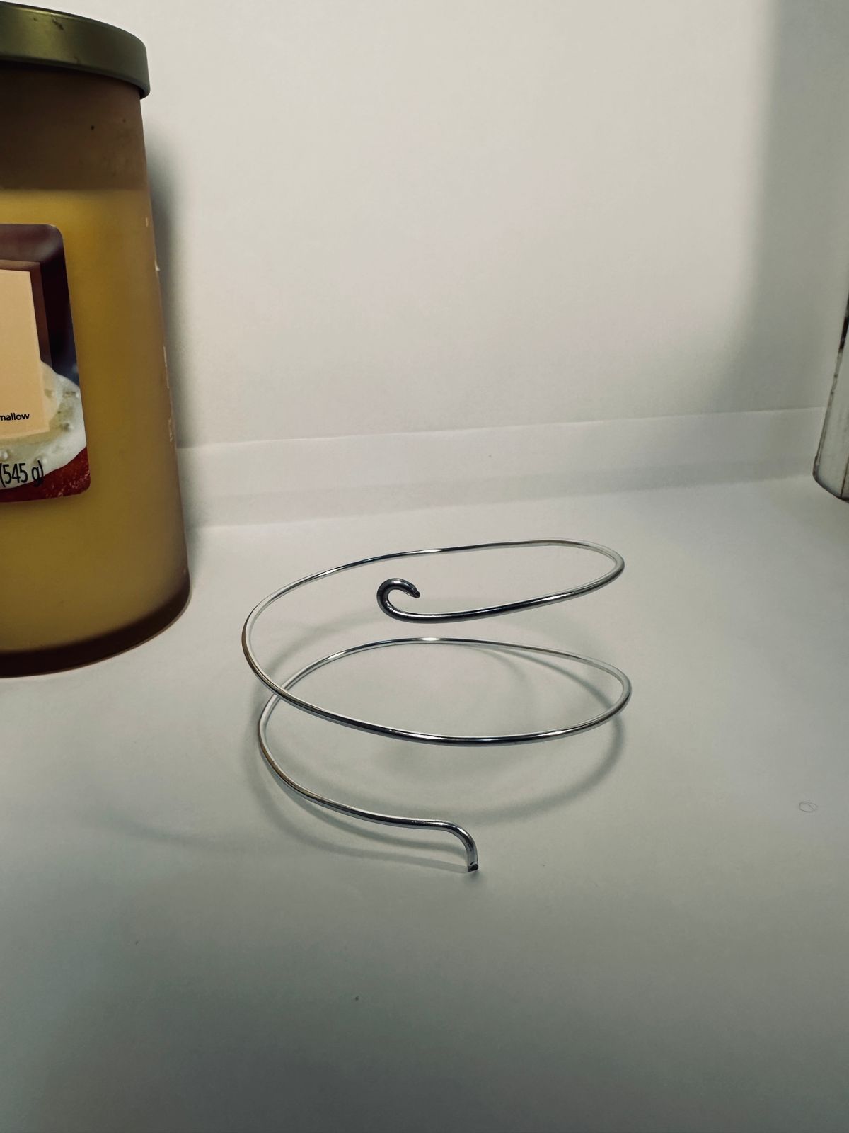 Bracelete espiral prata