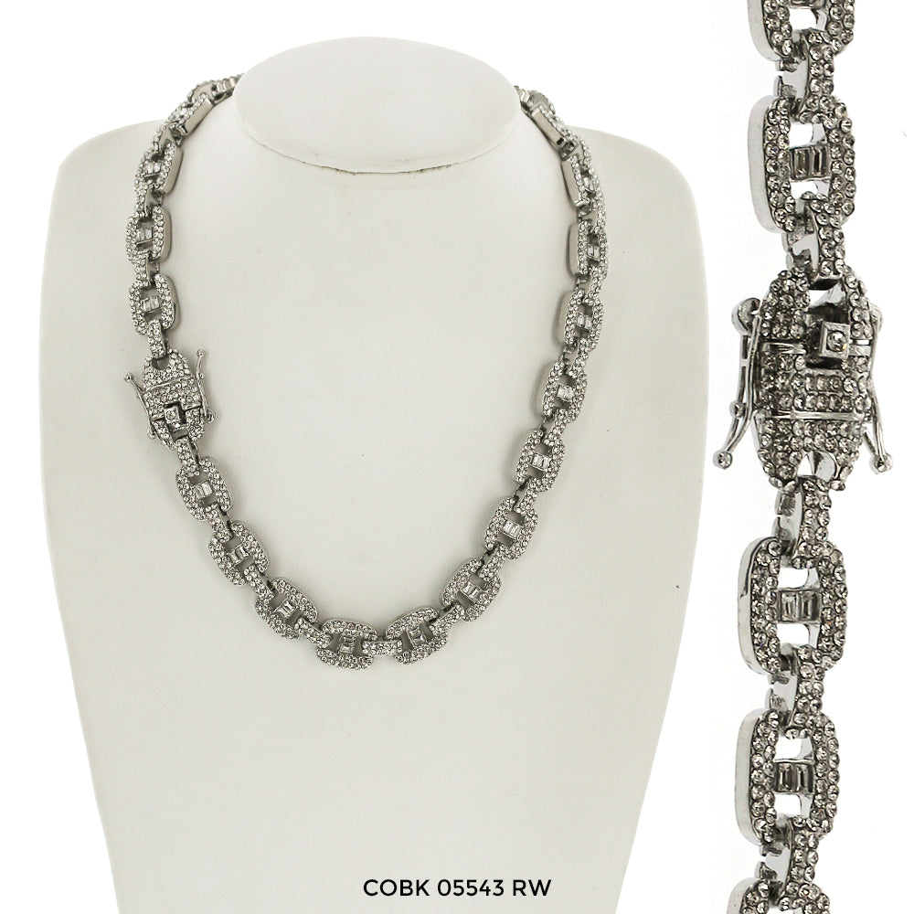  Diamond Mariner Link Chain Necklace