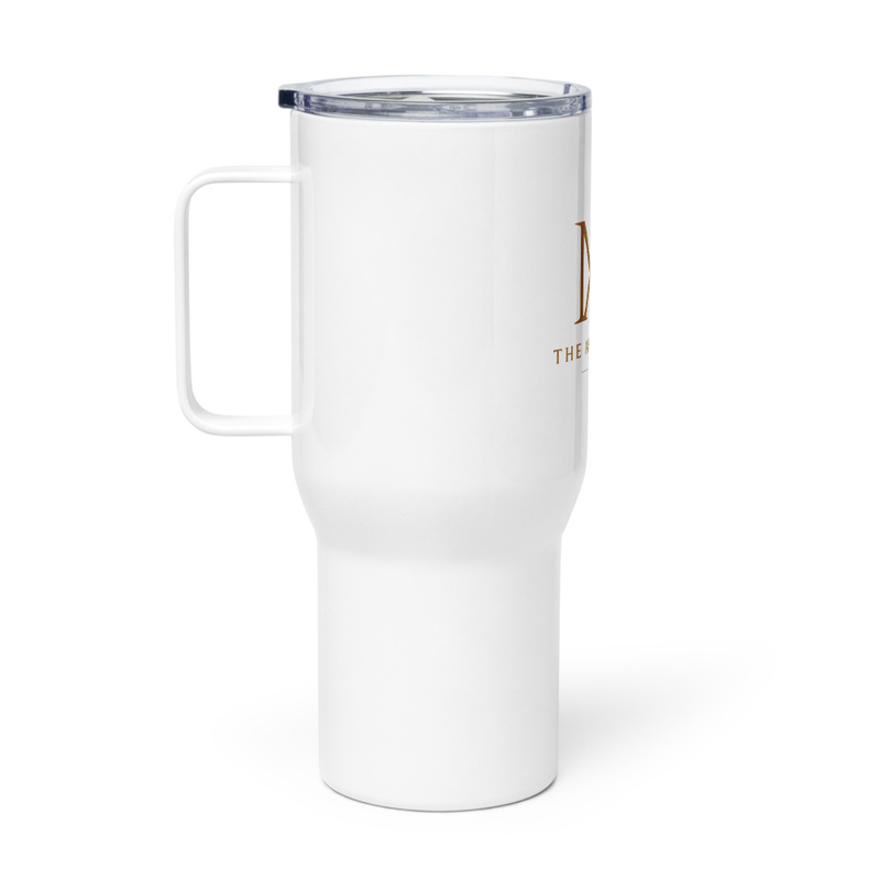 Travel mug with a handle