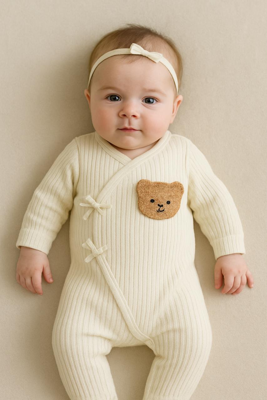 Soft Teddy Bear Onesie - Gender Neutral