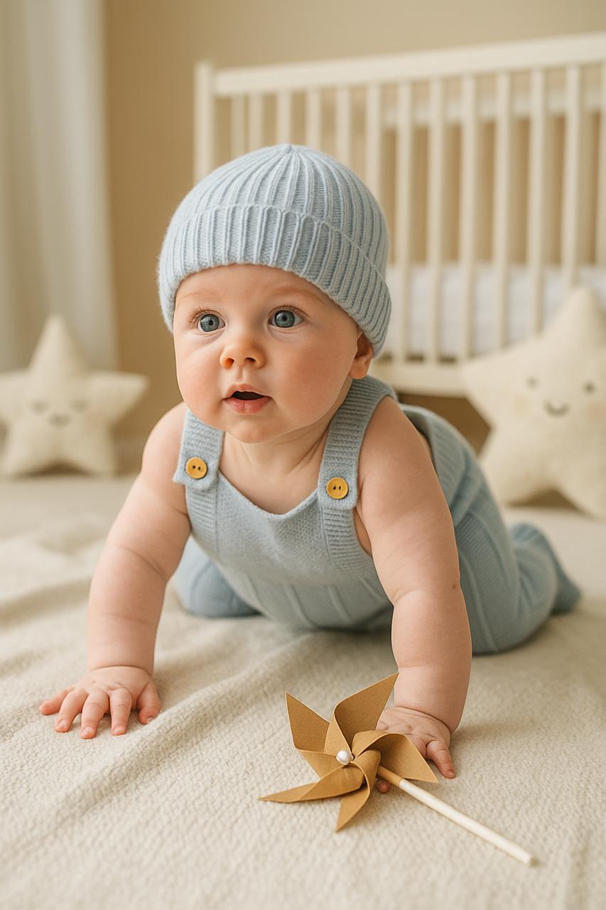 Baby Knit Romper Set
