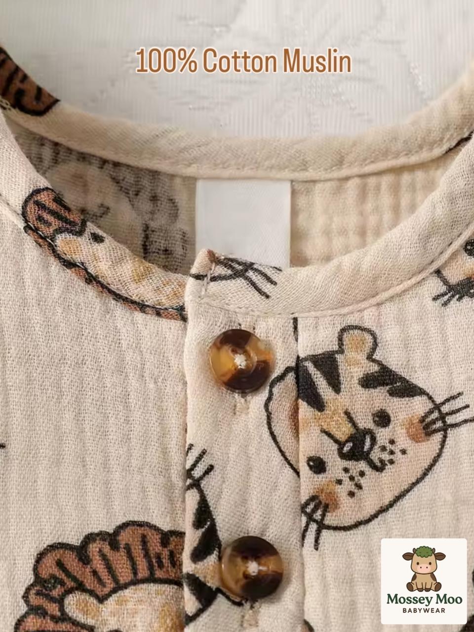 Lion Print Baby Romper