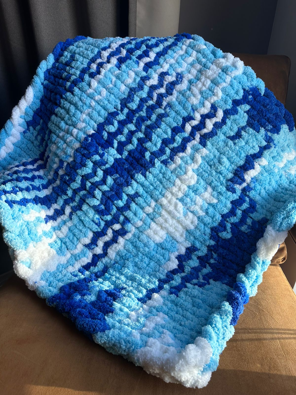 Chunky knitted baby Blanket
