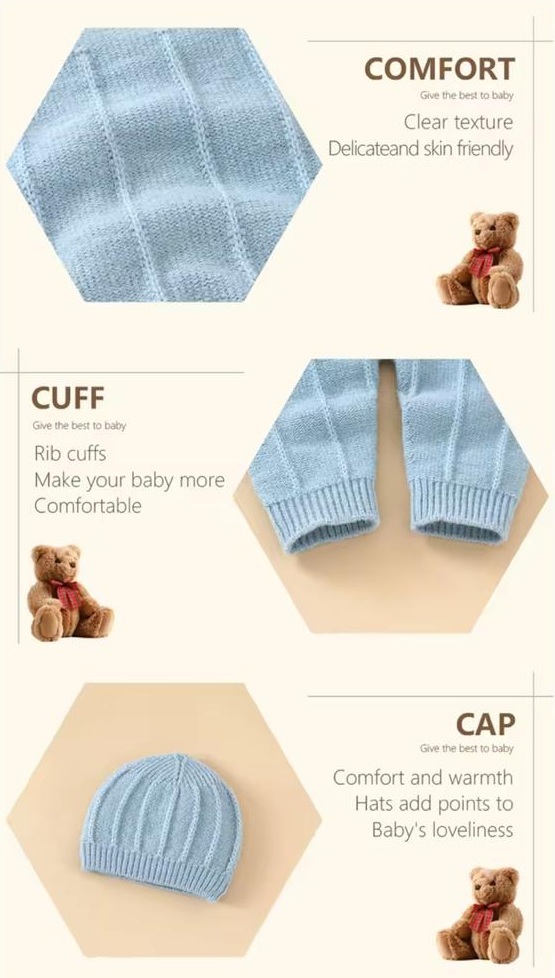 Baby Knit Romper Set