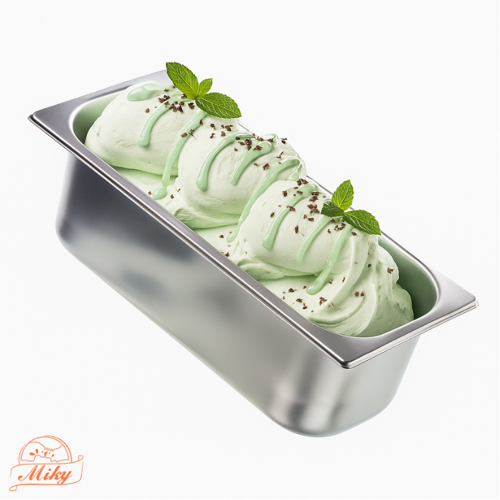 Helado artesanal de menta