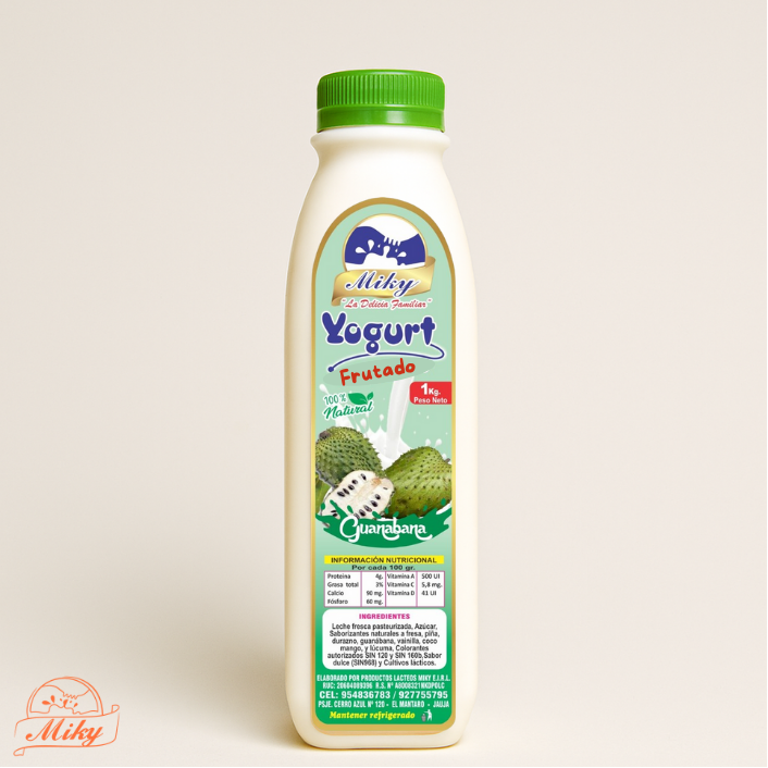 Yogurt frutado de Guanábana