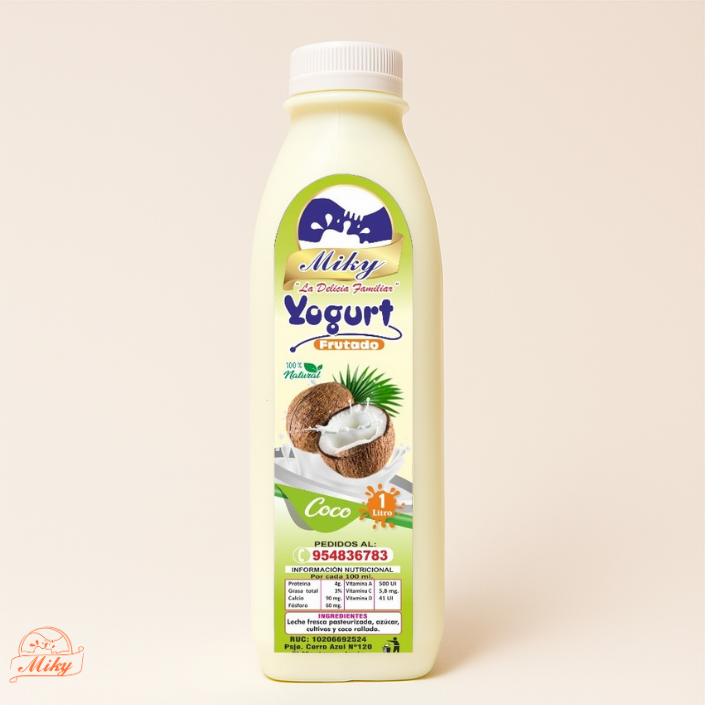 Yogurt Frutado de Coco