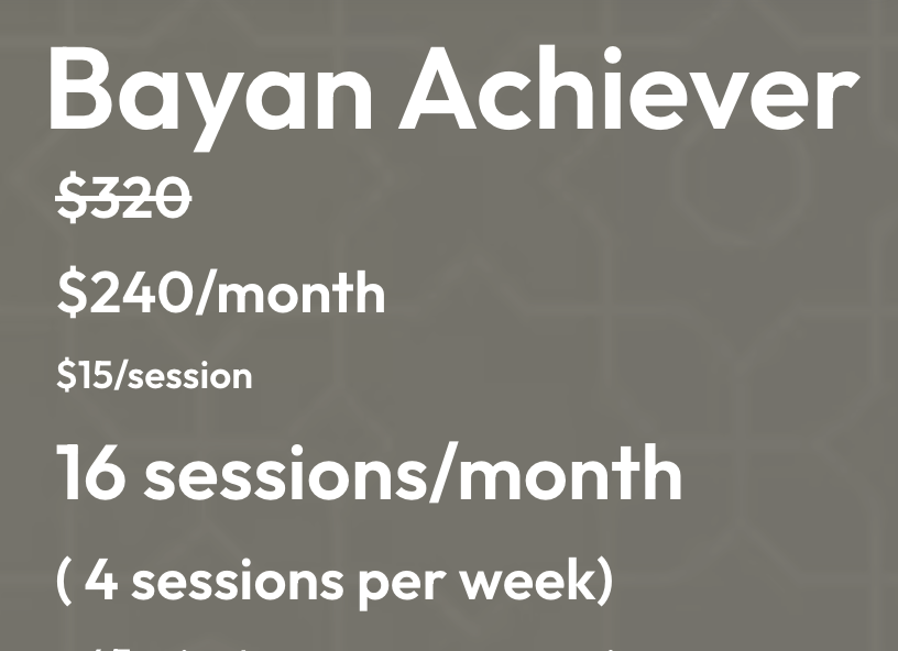 Bayan Achiever Package (Monthly) 