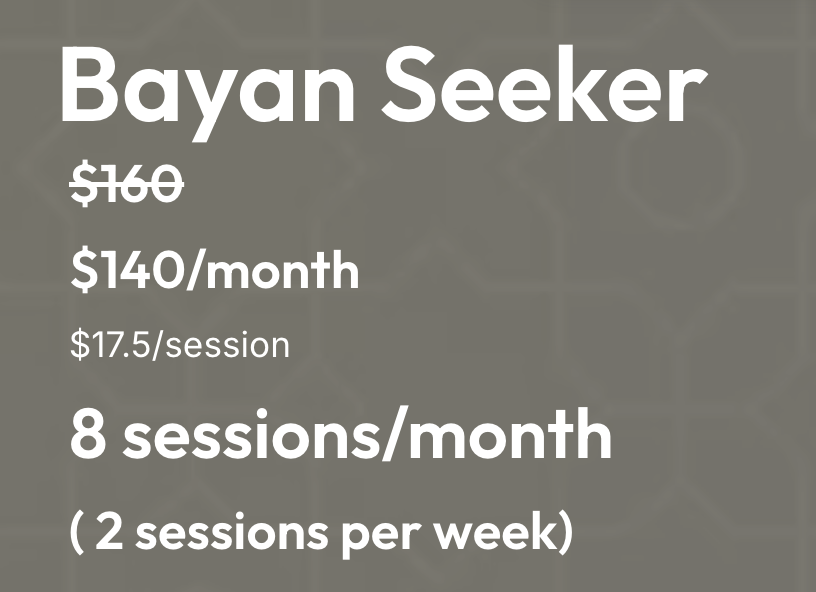 Bayan Seeker Package (Monthly) 