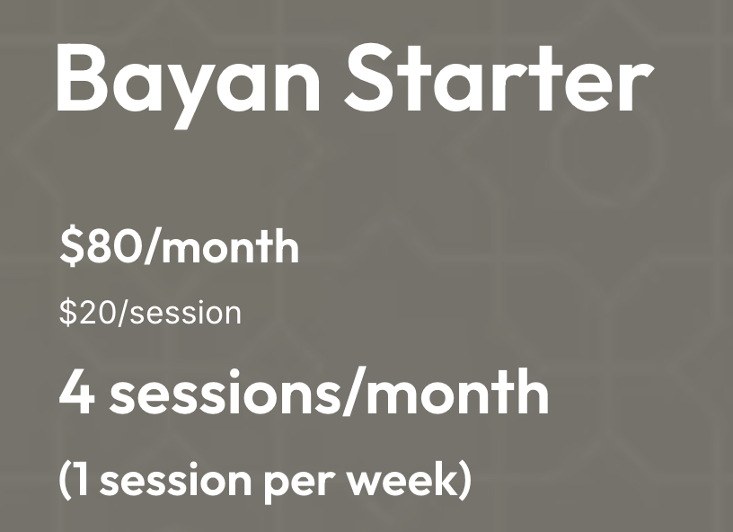Bayan Starter Package (Monthly)