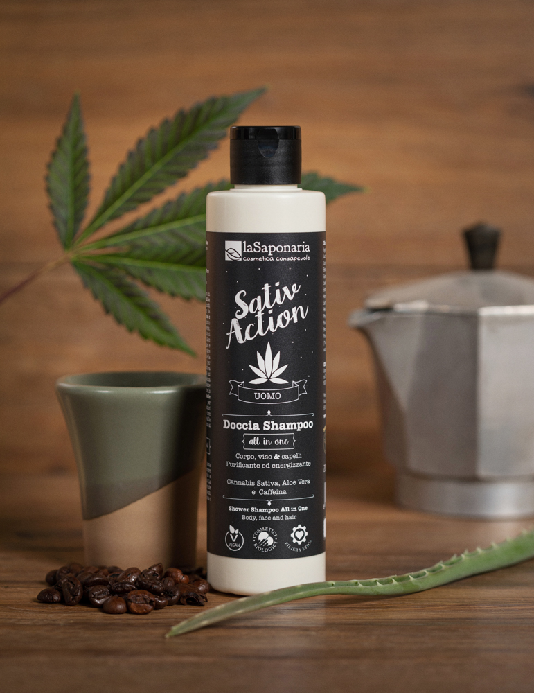 Doccia shampoo All-In-One corpo, viso e capelli - La Saponaria 