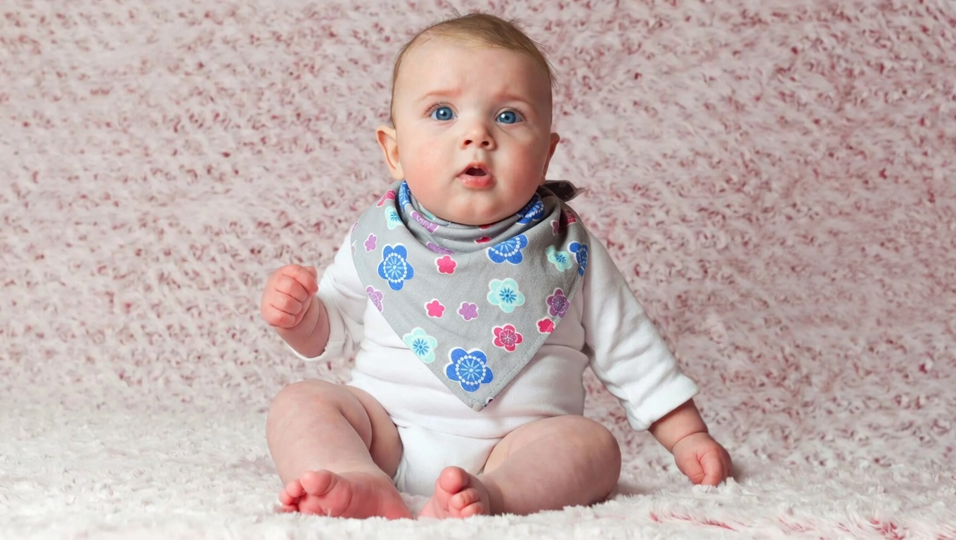 Bandana Bavaglia Reversibile per Neonato