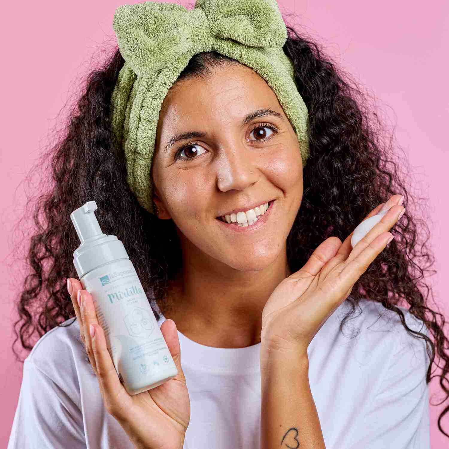Mousse detergente viso Mirtilla - La Saponaria