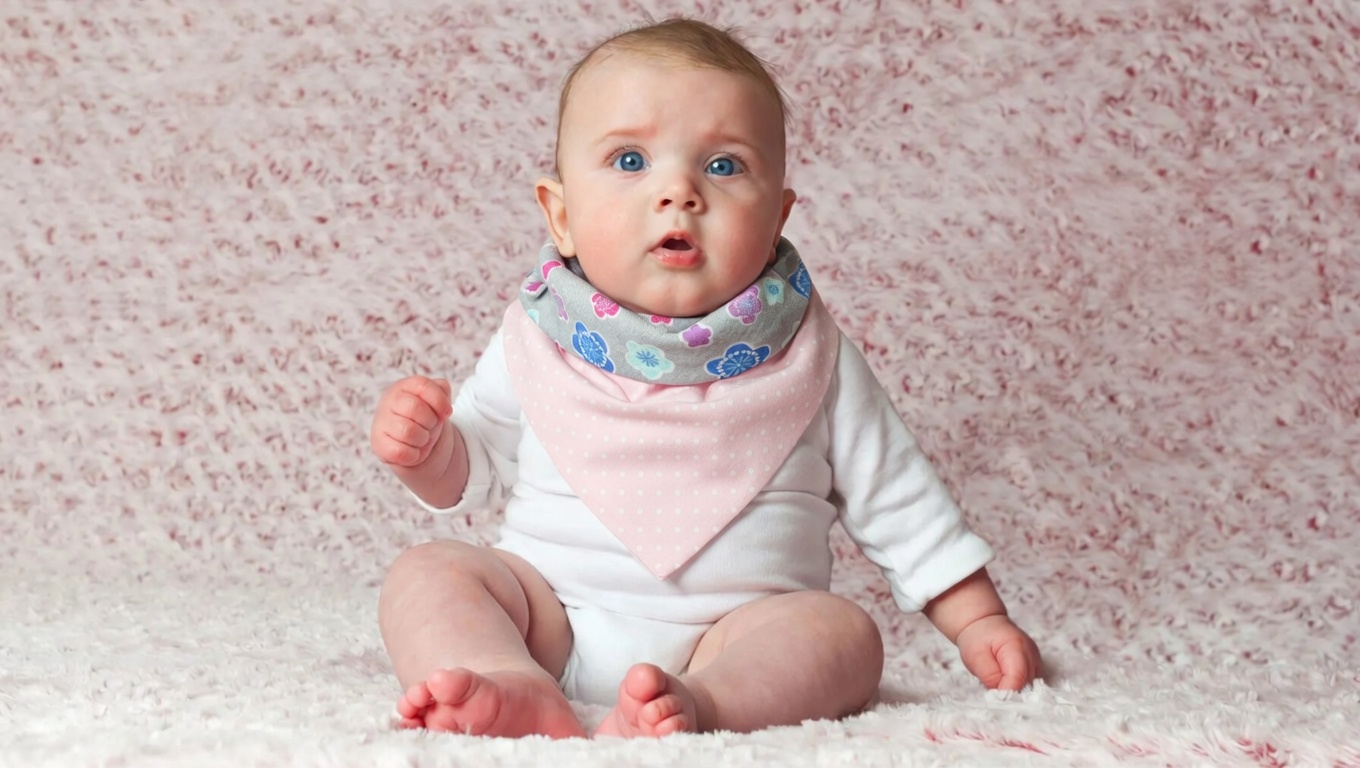 Bandana Bavaglia Reversibile per Neonato