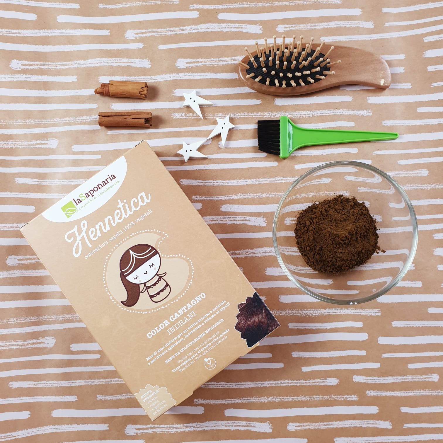 Tinta vegetale color castagno Indrani - Hennetica