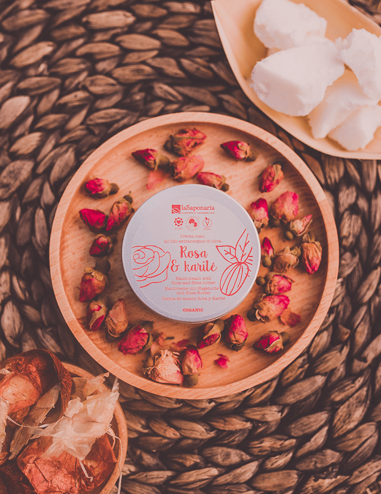 Crema mani rosa e karité - La Saponaria