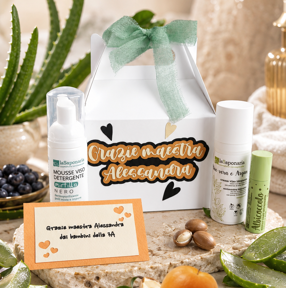 Confezione regalo Grazie Maestra - Rituale Viso Radioso