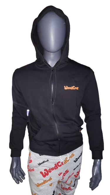 Buzo Negro capucha Y Cierre