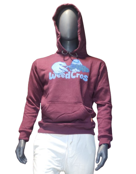Buzo con Capucha Weedcross Bordo