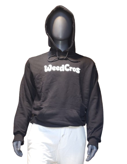Buzo con Capucha Weedcros negro