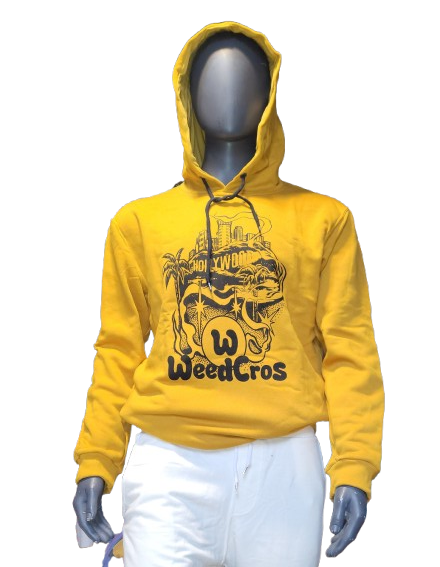 Buzo con Capucha Weedcros Mostaza