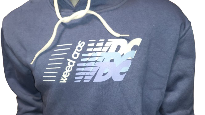 Buzo Azul con Capucha Weedcros