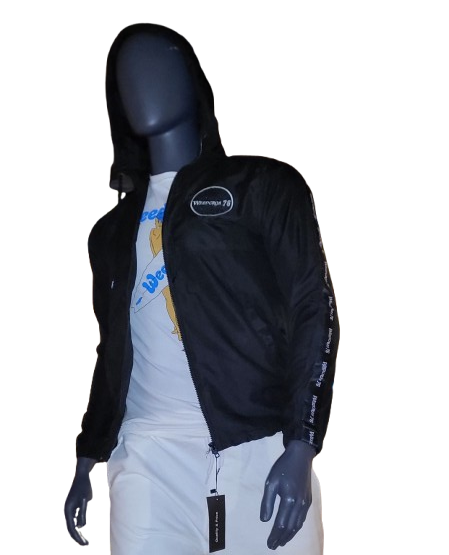 Conjunto Rompeviento Gris Y Negro Weedcros