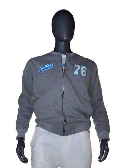 Chaqueta  Gris Bordada Weedcros 