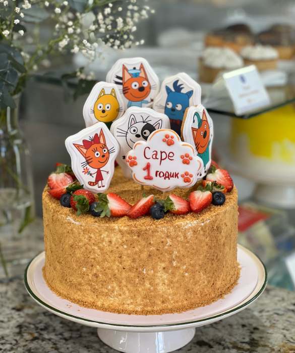 Children's Cartoon Birthday Cake