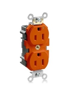 Contacto doble con conexión a tierra aislada